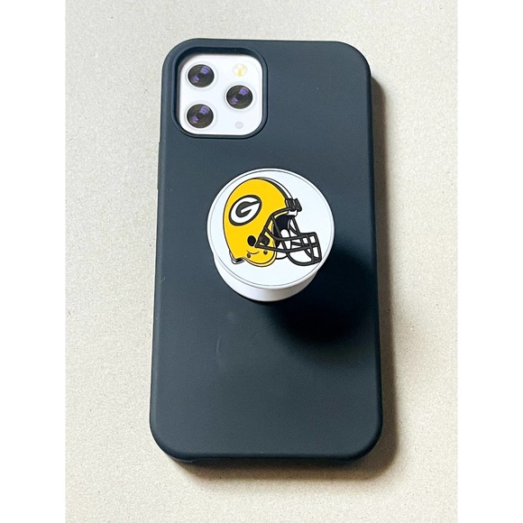 Green Bay Packers Pop Up Phone Holder Grip With Strong Adhesive Base - Picture 3 of 4